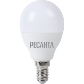 Лампа светодиодная РЕСАНТА LL-R-G45-7W-230-4K-E14 Лампа светодиодная РЕСАНТА LL-R-G45-7W-230-4K-E14